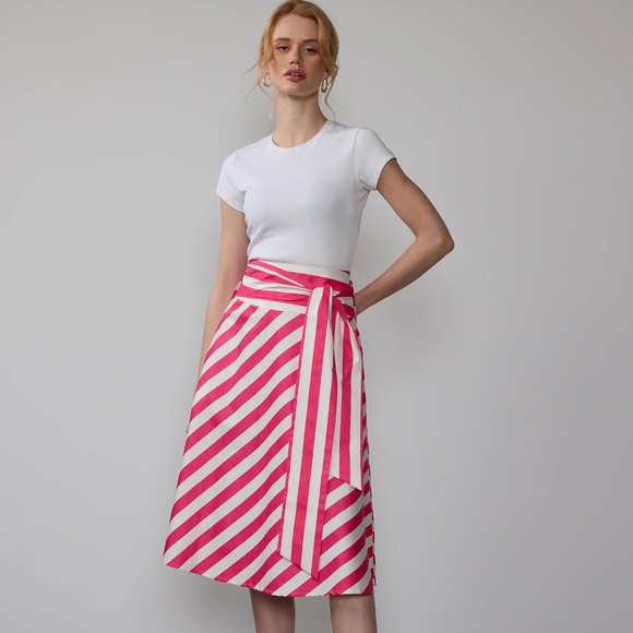 New York & Company Dresses & Skirts - New York and Company Belted Striped Skirt NWT Size 1X